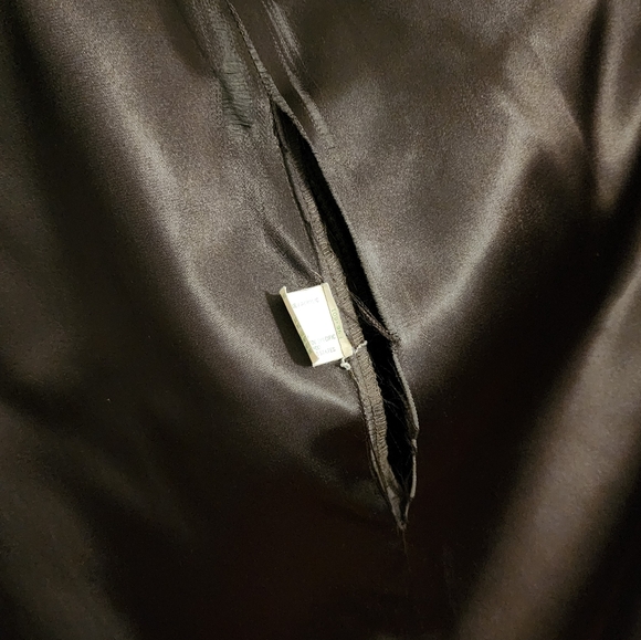 Dark brown faux fur 3/4 length women's coat - Picture 7 of 8